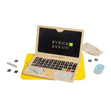 Bigjigs Holzspiller Laptop Set, 95 Stéck.