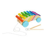 Bigjigs wooden pulling figure xylophone