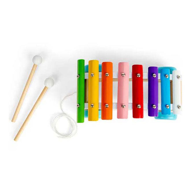 Bigjigs wooden pulling figure xylophone