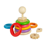 Bigjigs hëlze geheime Form Stacker, 16 Stéck.