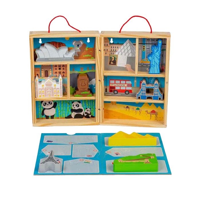 Bigjigs Holz Reesspillset, 10 Stéck.