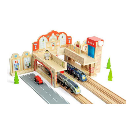 Bigjigs Spielset „Grand Central Station“ aus Holz