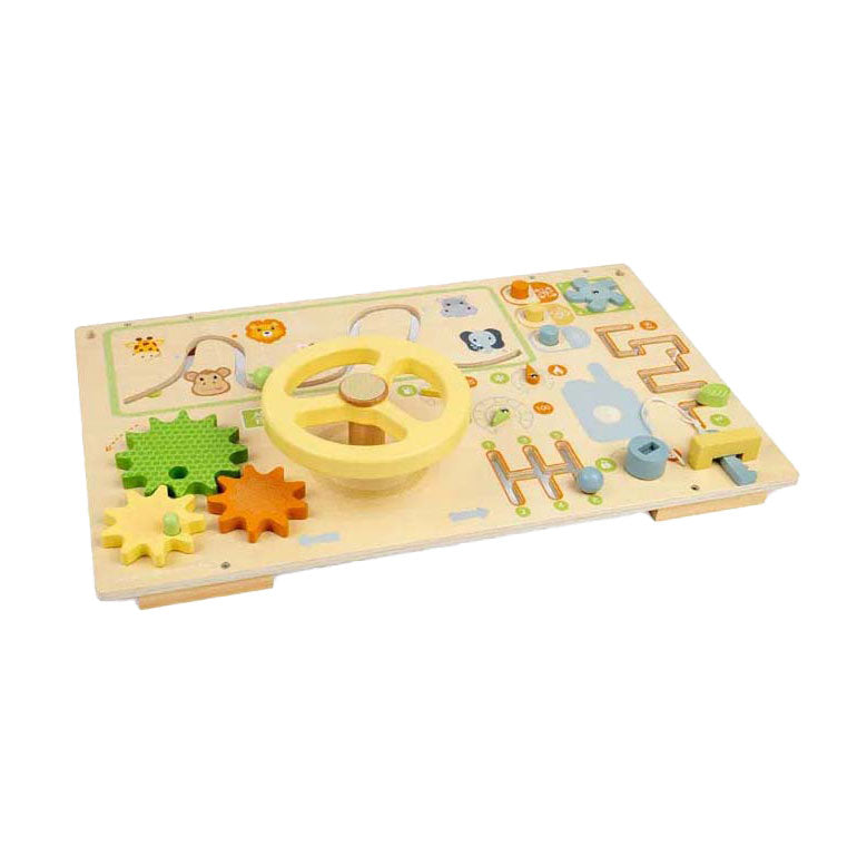 Bigjigs wooden jungle activity board