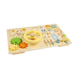 Bigjigs wooden jungle activity board