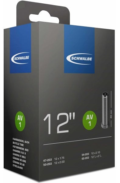 Schwalbe Intener Tube AV1 12 pollici 12 1 2x1.75-2 1 47 62-203 AV 40mm