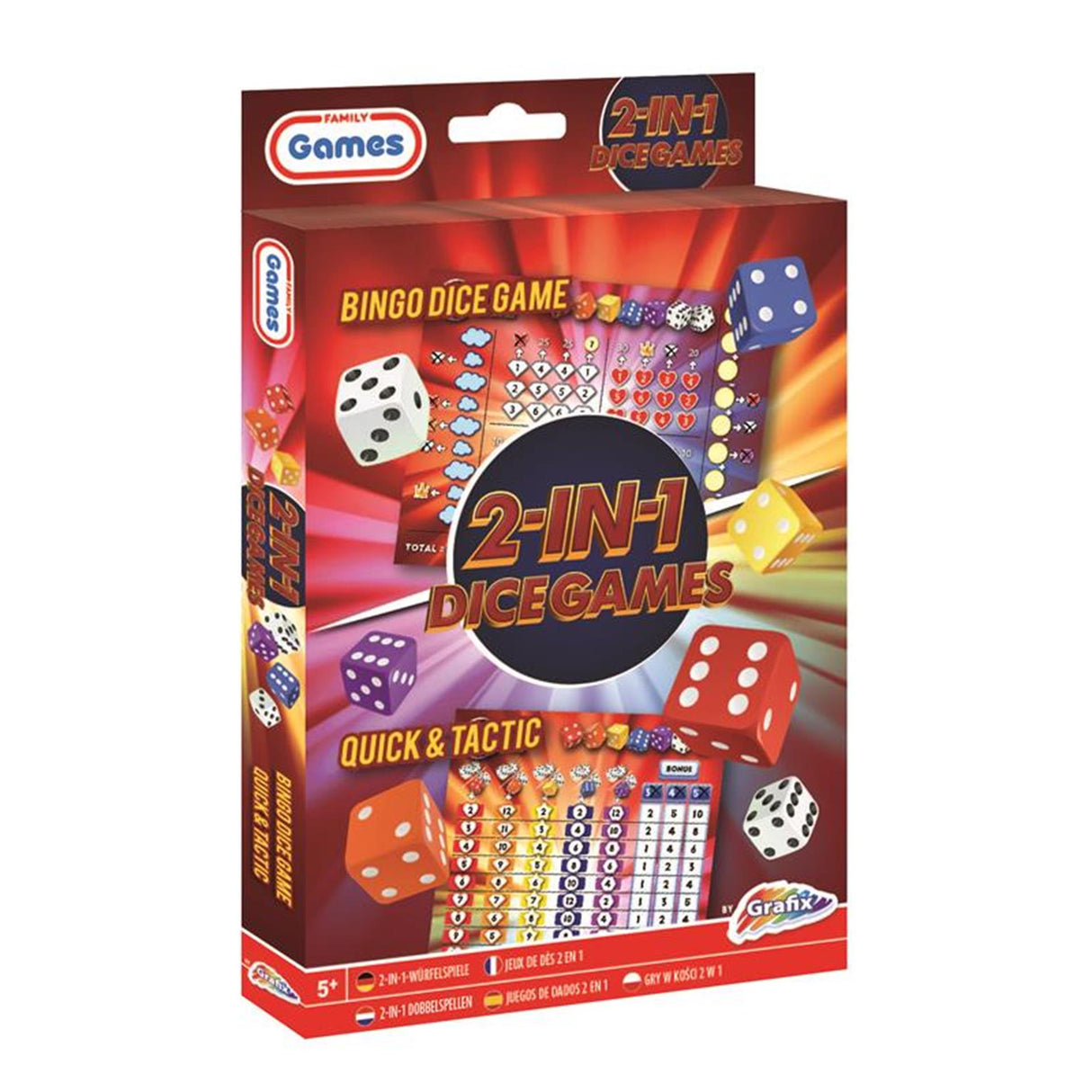 Grafix Dice Game 2-in-1 Dice Game