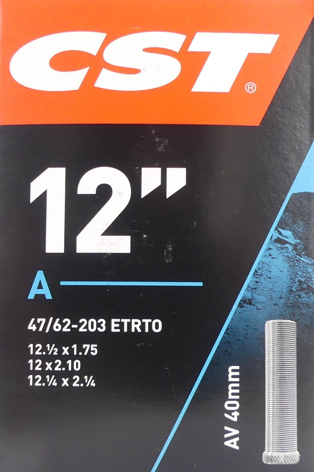 CST INNER TUBE AV40 12 ½ x 2 ¼ 47 62-203