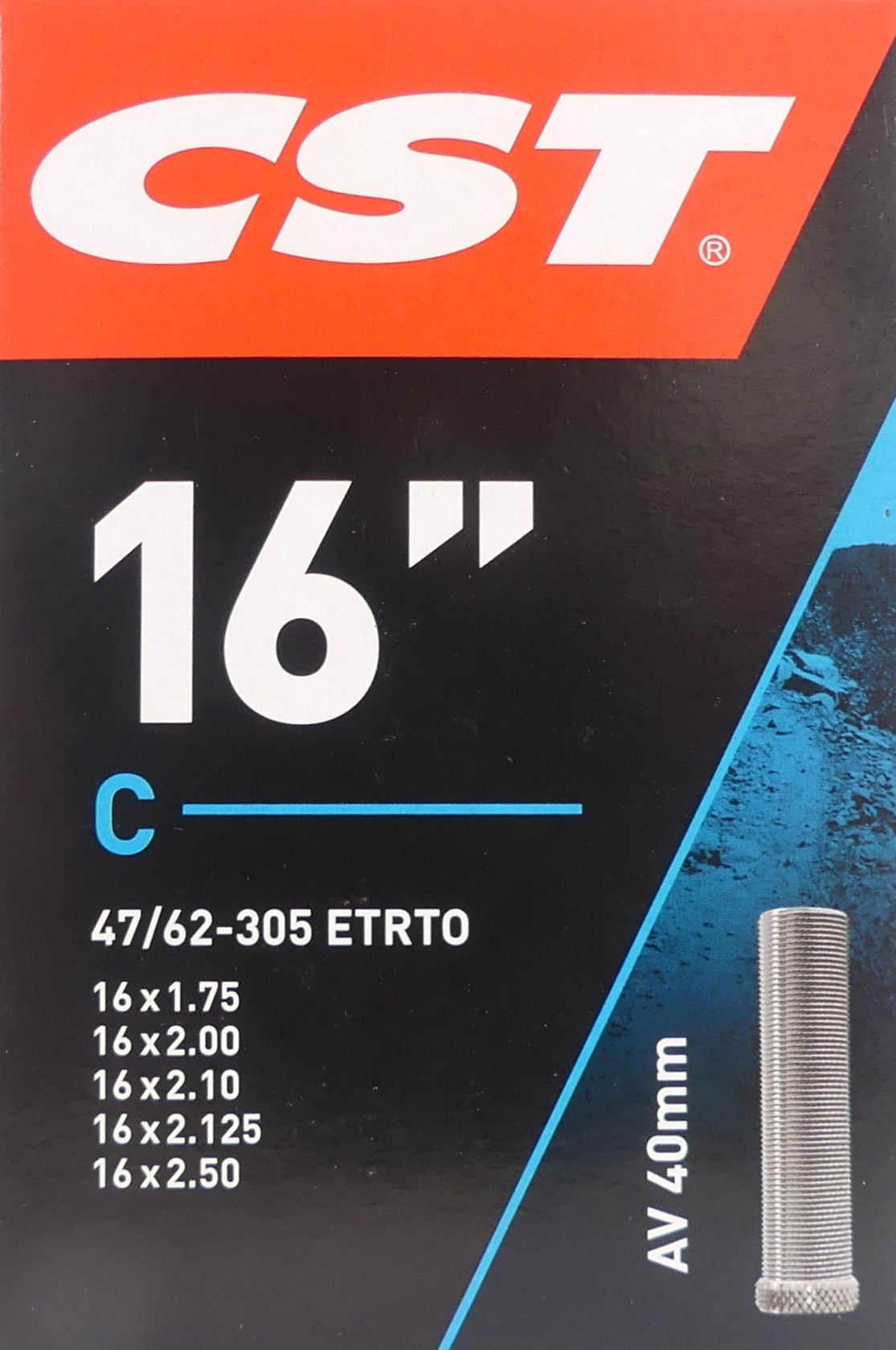 CST inner tube AV40 16x 1.75 47 62-305