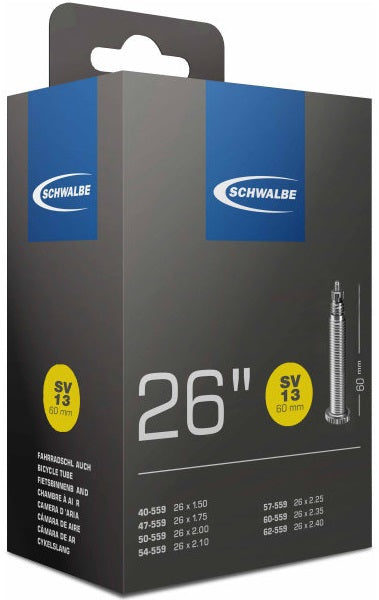 Schwalbe interno tubo sv13 26 pollici 40 62-559 sv 60 mm extra