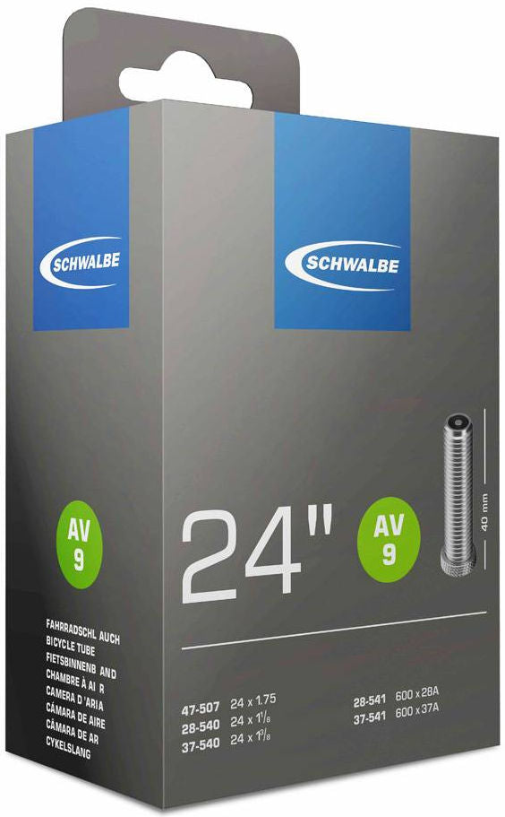 Tube intérieur de Schwalbe AV9 24 pouces 28 47-507 540 AV 40 mm