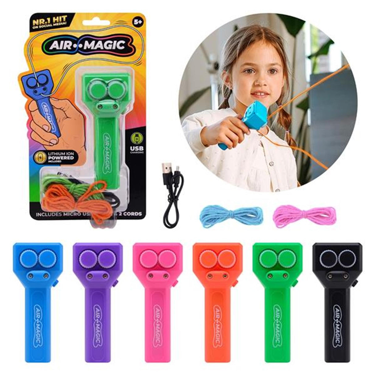 Johntoy air magic rope game