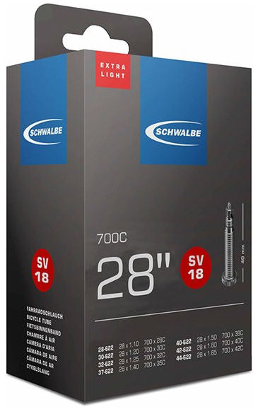 Schwalbe Tubo interior SV18 Extra Light 28 28 47-622 635 40 mm Valiel