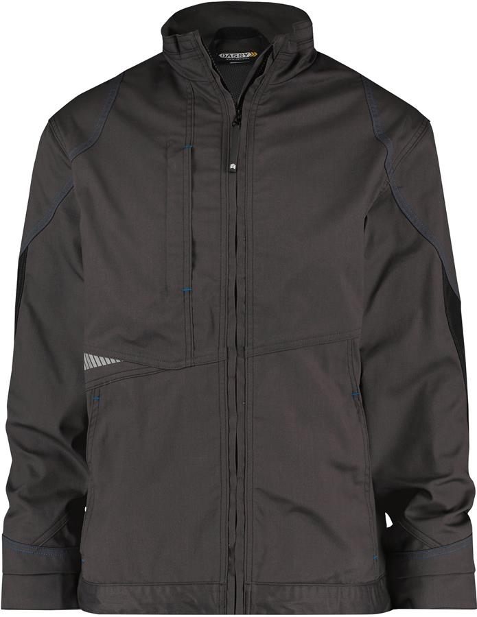 Dassy work jacket atom gray black s