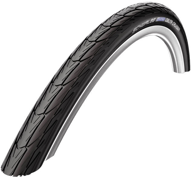 Schwalbe Delta Cruiser Plus PunctureGuard 26 x 1 3 8 37-590 mm - svart med reflektion