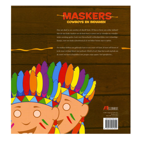 Central book house masks: cowboys and Indians