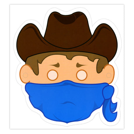 Central book house masks: cowboys and Indians