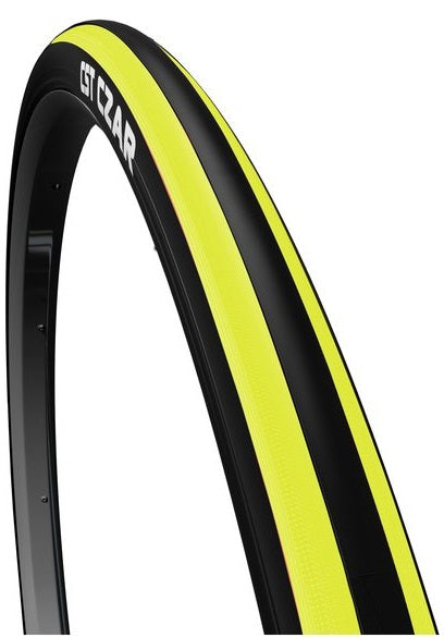 Zar de carreras hacia afuera 700 x 23c (23-622) Amarillo negro