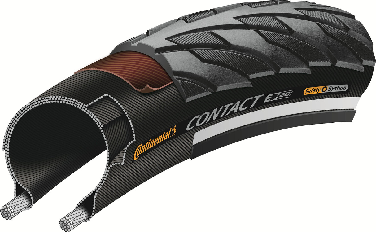 Continental CONTACT Trekkingfiets Buitenband Zwart