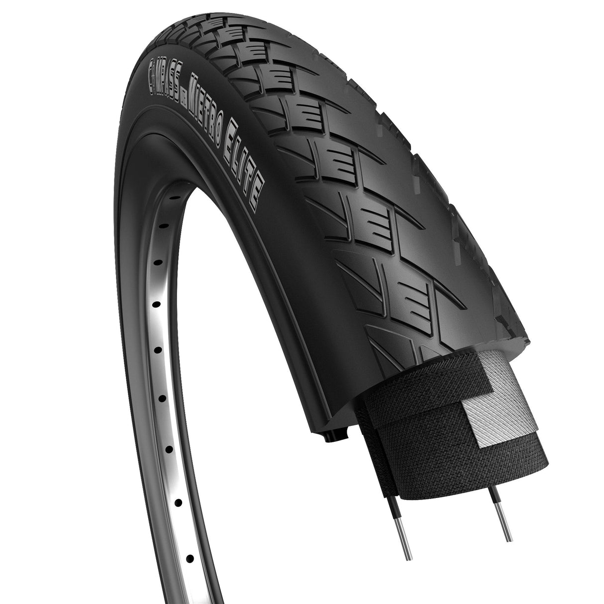 Edge Tire Metro Basic 28 x 1,50 40-622 mm noir avec réflexion