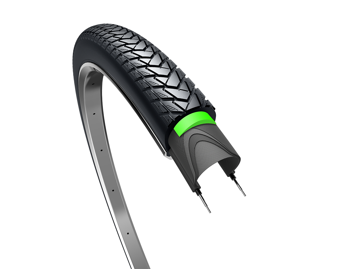 Edge Tire Traveler Protect 28 x 1,40 37-622mm sort med refleksion