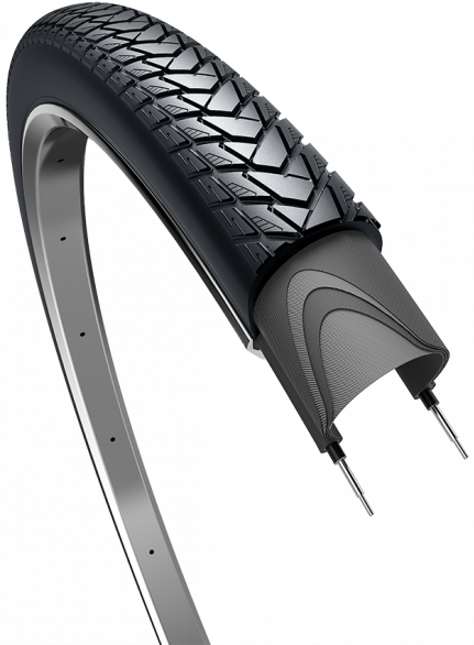 Edge tire Traveler Basic 28 x 1.60 42-622 Black with reflection