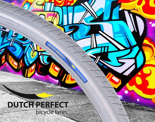 DutchPerfect tire of Dutch Perfect 28 x 1.40 40-622mm anti-leak gray with reflection