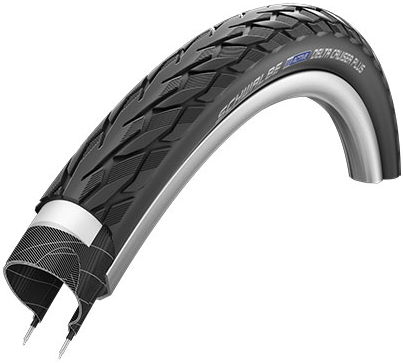 Schwalbe Buitenband Schwalbe Cruiser Plus PunctureGuard 28 x 1.75 47-622mm zwart met reflectie