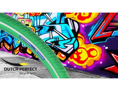 Dutch Perfect outer tire Dutch Perfect 28 x 2.00 50-622 No puncure green with reflection