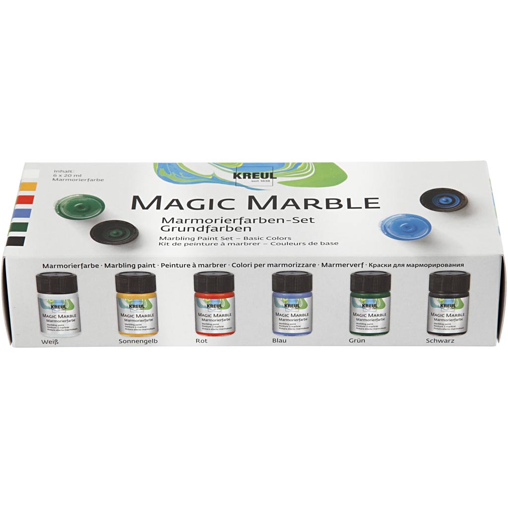 Creativ Company Magic Marble Paint, 6x20ml