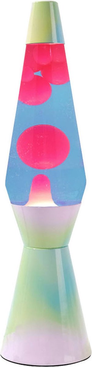 I-total lavalampa - lavalampa - humörlampa - 40x11 cm - glasaluminium - 30w - rainbow dream - xl1779