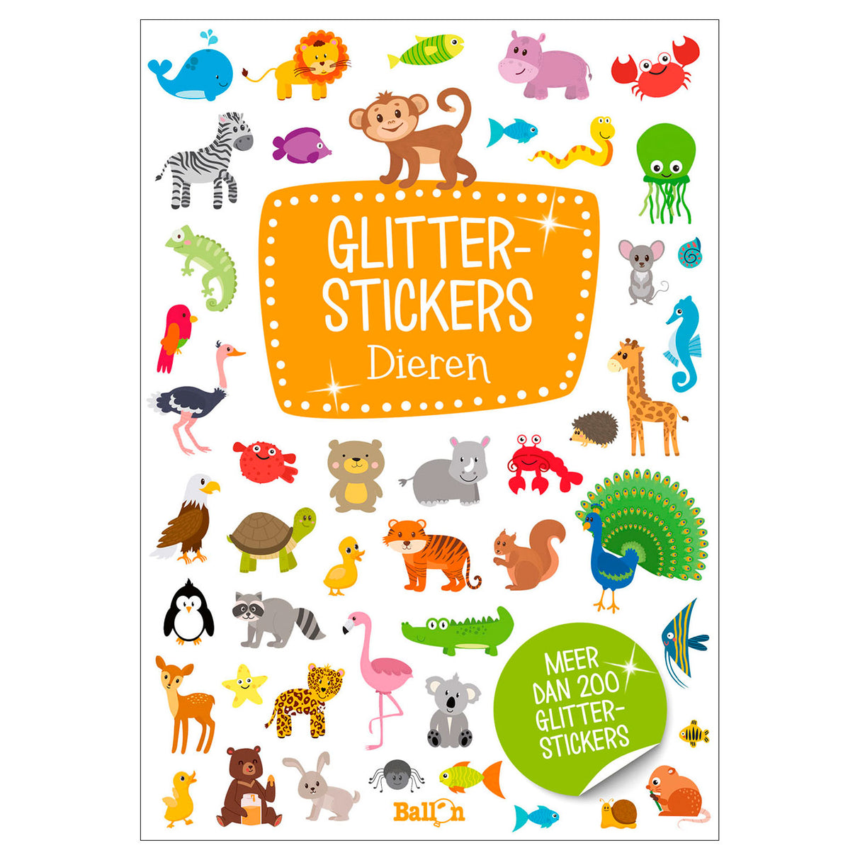 Glitter stickers animals