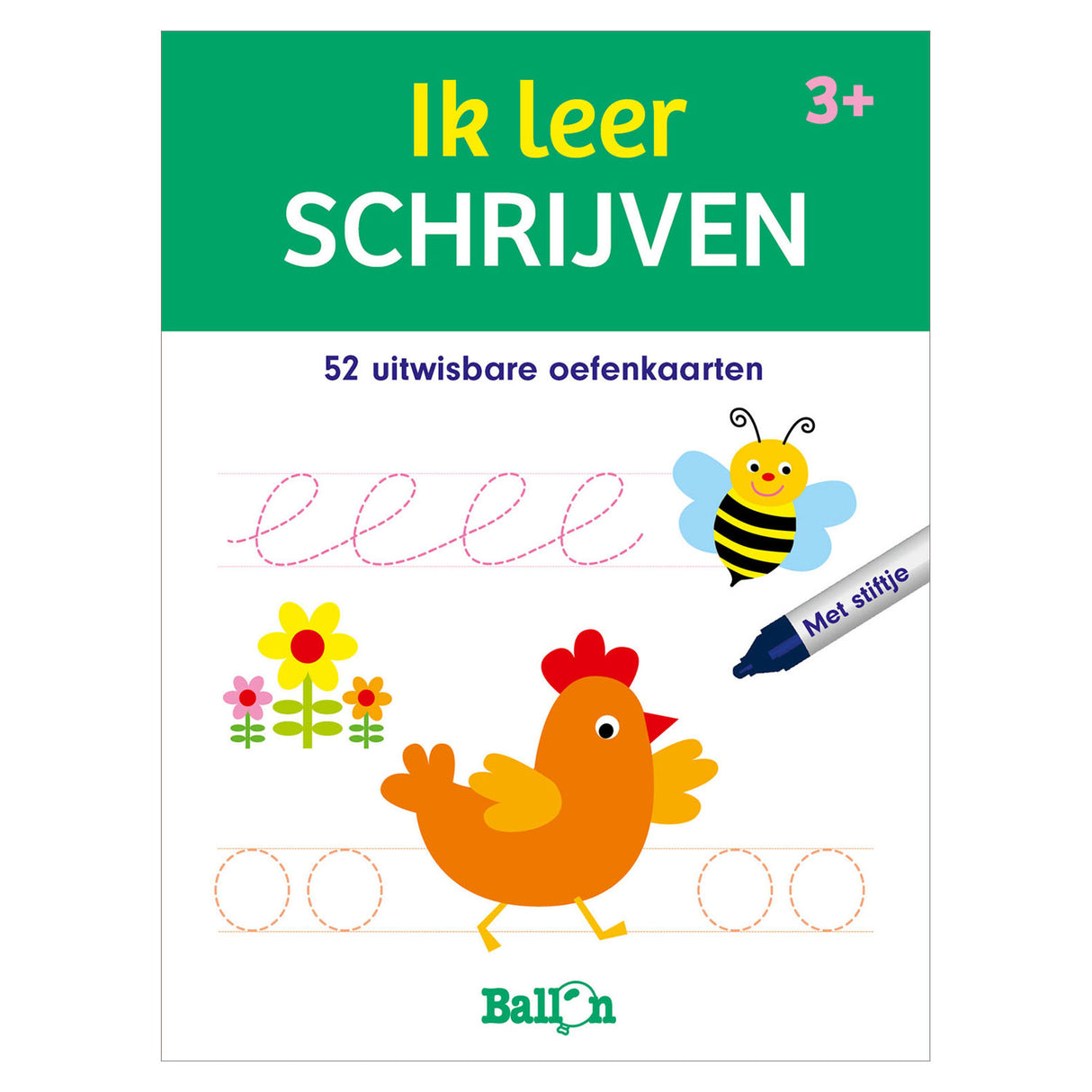 Standard publisher playing and learning cards - I learn to write 3+