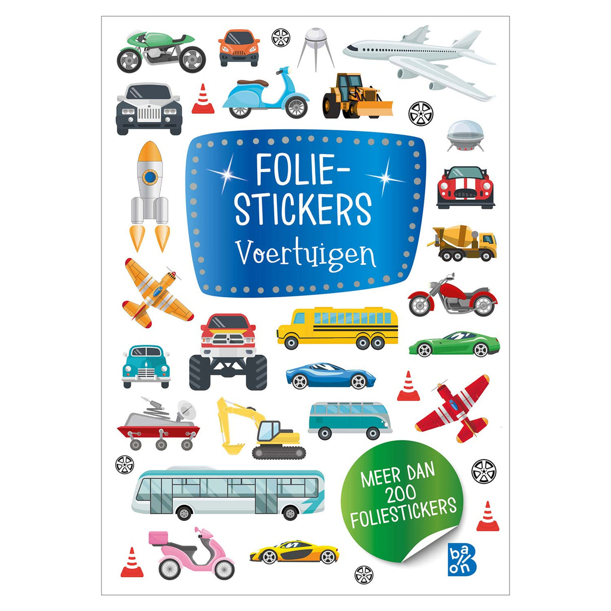 Standard publisher glitter stickers, vehicles. 3+