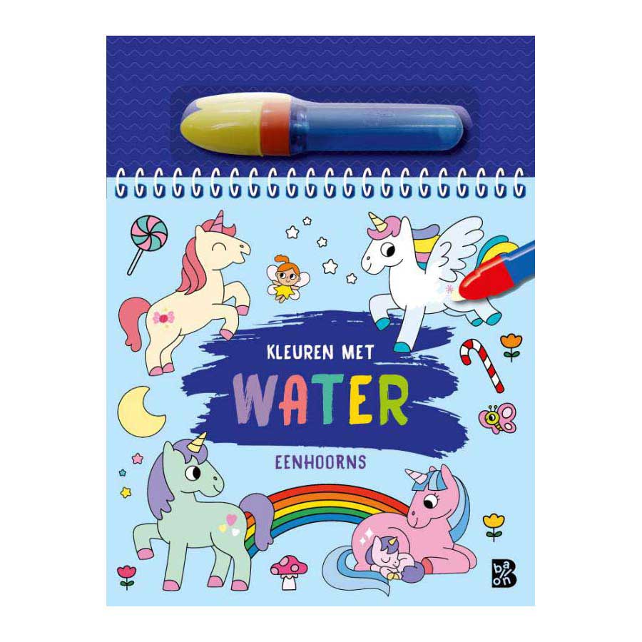 Standard publishing house coloring with water - unicorns