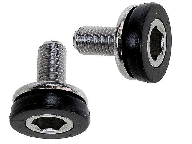 Crank bolt set M8 BAS15 per 2 pieces of black silver