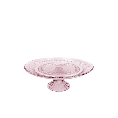 Tigela Ideas 4 estações com pé de vidro ø23xh8cm rosa