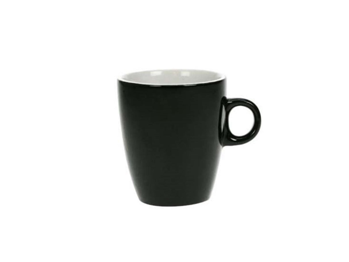 Cozy trendy mug Vicky black 19cl box of 6 pieces