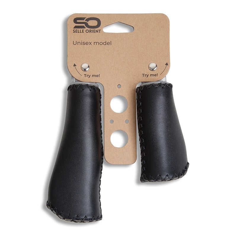 Selle Orient Bicycle Handles - Microfiber leather - Switch gear - 130 92mm - Black