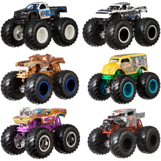 Mattel karštų ratų monstras sunkvežimiai 1:64 2 pakelių asorti | 4 vnt