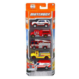Matchbox mattel Gefierer 5 Stéck assortéiert