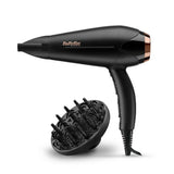 Babyliss babyliss d570de turbo shine f ouml;hn 2200w zwart ros eacute;