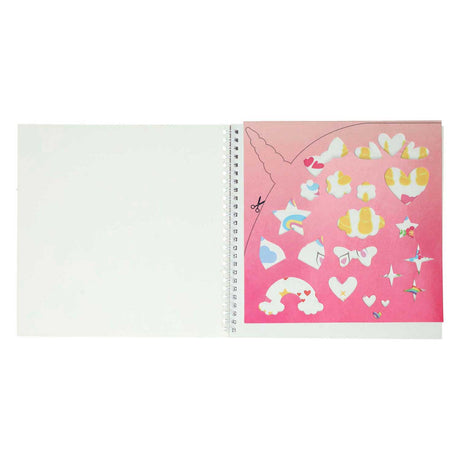 Mondikaarten sticker and stencil book I love unicorns