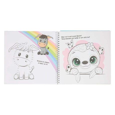 Mondikaarten Sticker and Stencil Book I Love Animals