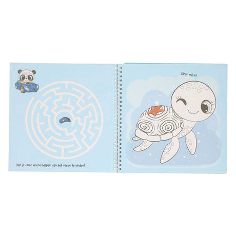 Mondikaarten Sticker and Stencil Book I Love Animals