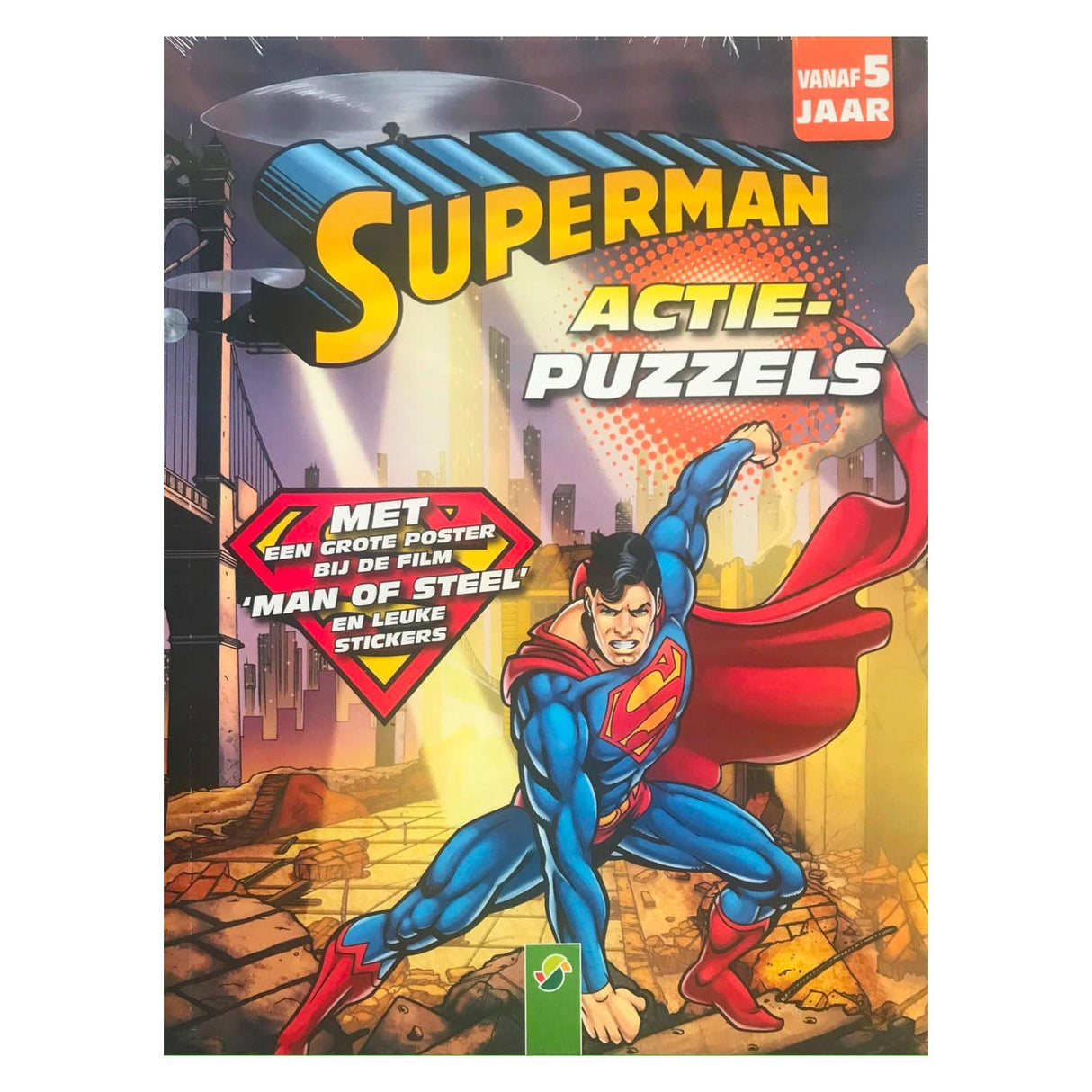 Puzzle z literami akcji Mondikaarts Superman i książeczka z labiryntami