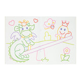 Mondikaarten thick lines coloring book color - dragon