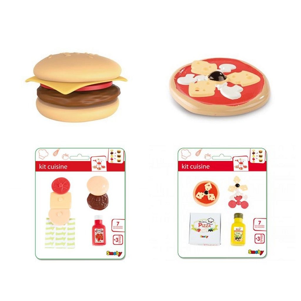 Smoby Pizza Hamburger définit différentes versions