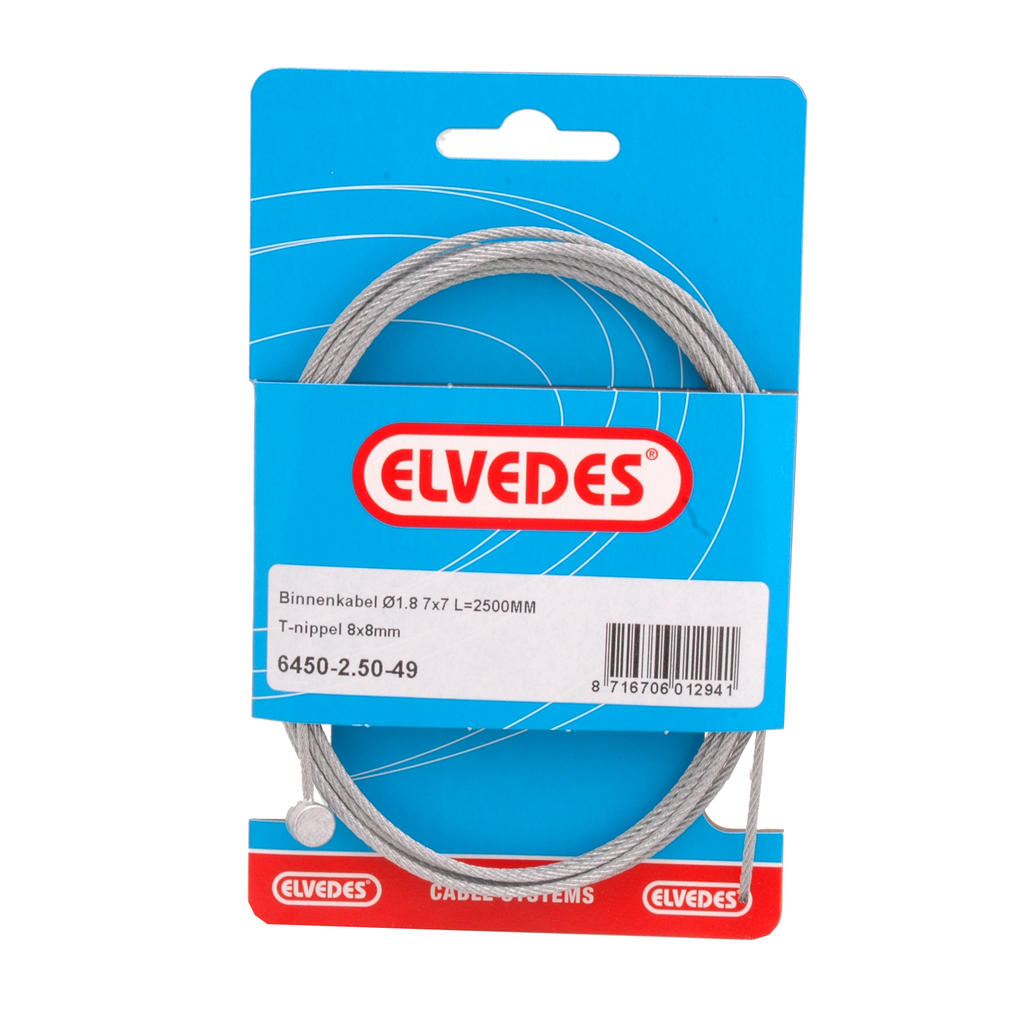 Elvedes Hamurek kabel hamulcowych w stali nierdzewnej TON 8x8 49-wire (6450-49)