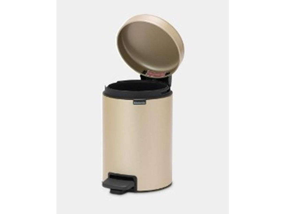 Brabantia pedal bin 3l metallic gold