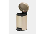 Brabantia pedal bin 3l metallic gold